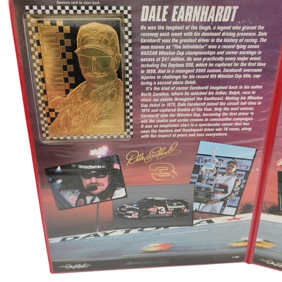 Dale Earnhardt Sr Jr 23 kt Gold Cards Danbury Mint Rare Red Book - Picture 4 of 6